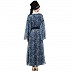 Animal printed double layered abaya